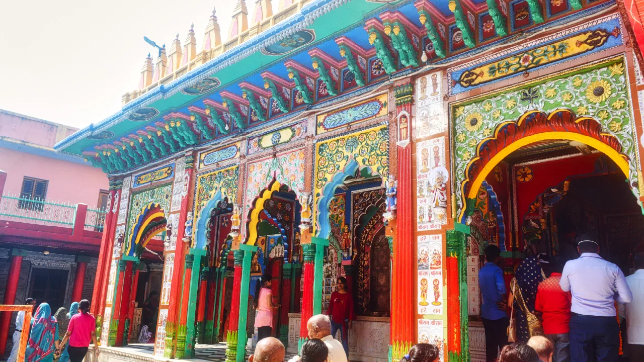 Colorful Temple Entrance